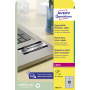 Etikety polyesterové veľmi odolné 96x50,8mm Avery A4 strieborné 20 hárkov