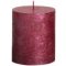 SVR - Sviečka rustik metallic cerise 80/68mm