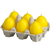 SVVN - Sviečka veľkonočné vajíčko žlté 6ks/bal.