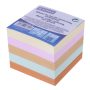 Bloček kocka nelepená 83x83x75mm pastelové farby