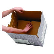 Archívna škatuľa s odnímacím vekom Fellowes BANKERS BOX sivá/biela