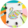 Zvýrazňovač STABILO Boss mini pastel displej 50ks