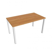 Rokovací stôl Uni, 140x75,5x80 cm, jelša/biela