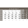 Nástenný kalendár trojmesačný sivý so špirálou 2024