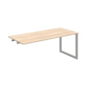 Rokovací stôl UNI O, k pozdĺ. reťazeniu, 180x75,5x80 cm, agát/sivá