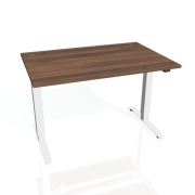 Pracovný stôl Motion, ZO, 2S, 160x70,5-120,5x80 cm, orech/biela