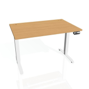 Pracovný stôl Motion, PO, 2S, 160x70,5-120,5x80 cm, buk/biela