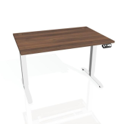 Pracovný stôl Motion, PO, 2S, 160x70,5-120,5x80 cm, orech/biela