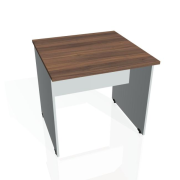 Rokovací stôl Gate, 80x75,5x80 cm, orech/sivá