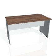 Rokovací stôl Gate, 140x75,5x80 cm, orech/sivá
