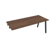 Rokovací stôl UNI A, k pozdĺ. reťazeniu, 180x75,5x80 cm, orech/čierna