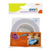 Lepiaca páska Stickn Hopax 25 mm x 12 m obojstranná odnímateľná